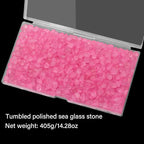QEQEKAKA Sea Glass Stones for Crafts About 1LB Glass Pebbles Gemstones Bulk for - Image 5