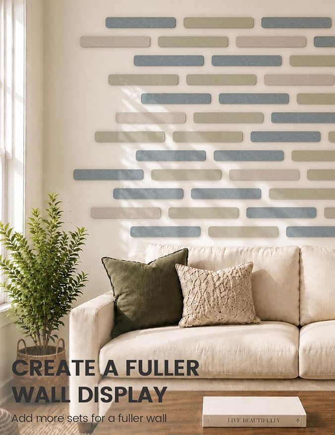 Fluxynara Cork Board Alternative Felt Strip Board 5-Pack 13"x2", Office Pin - Image 7
