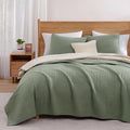 WRENSONGE Sage Green California/Oversized King Size Quilt Bedding Set by WRENSONGE
