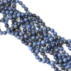 45PCS 8mm Natural Dumortierite Gemstone Round Loose Stone Beads - Image 4