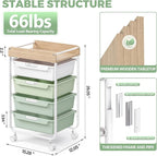 Rolling Craft Storage Cart - Image 3