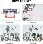 Guangyintong Camouflage Green Heat Transfer Vinyl HTV Rolls, Stretchy Thin Soft - Image 6