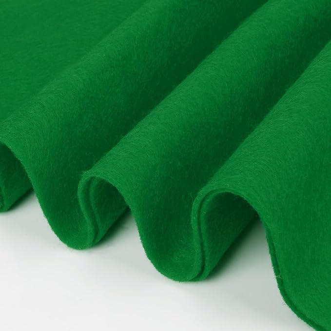 Emerald Green Fabric Sheet 36" X 36", 1.4mm Thick Large Soft Durable Flexible by MITINU