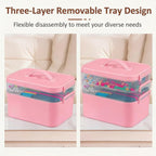 Gifhomfix 4-Layer Plastic Craft Organizers and Storage Box - Image 6