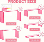 Goabroa Display Risers, 2 Sets 10 Pcs Perfume Stand Organizer, Rectangular - Image 2