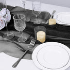 VACVELT Black Sheer Organza Fabric by The Yard 60" Wide | Semi-Transparent - Image 4
