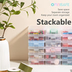 18 Pack Small Plastic Hobby Art Craft Organizer, Storage Containers | Stackable - Image 3