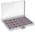 Trade Show Display Case Table Top Portable Aluminum Sports Card Display Case by Memorywuu