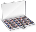 Trade Show Display Case Table Top Portable Aluminum Sports Card Display Case by Memorywuu