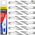 DIYSELF 20PCS Craft Knife Blades, SK5 Carbon Steel #11 Exacto Knife Blades by DIYSELF