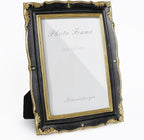 Cuspin 5x7 Picture Frame Black and Gold Frames, Vintage Ornate Textured by Cuspin