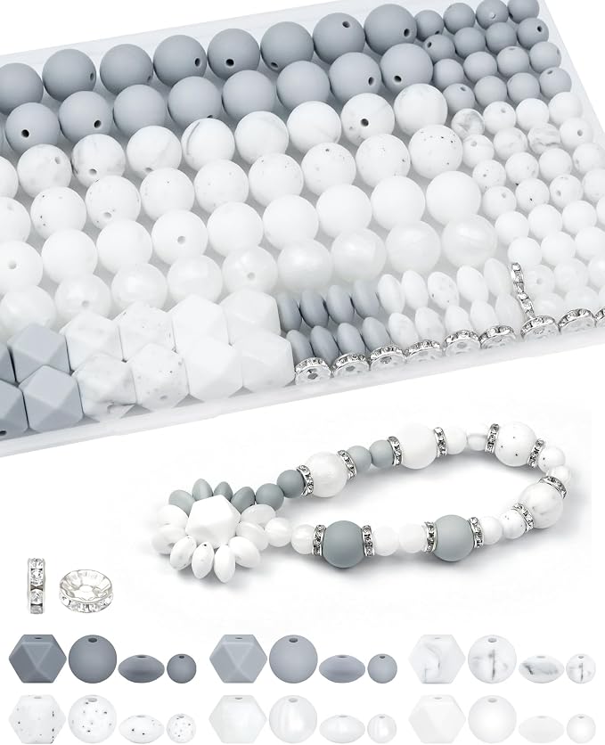 FIVEIZERO 172PCS Silicone Beads by FIVEIZERO