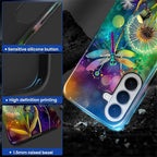 for Samsung Galaxy S26+ Case, Dragonfly Dandelion Colorful Pattern Glossy 2 in - Image 3
