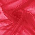 VACVELT Red Sheer Organza Fabric by The Yard 60" Wide | Semi-Transparent by VACVELT