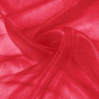 VACVELT Red Sheer Organza Fabric by The Yard 60" Wide | Semi-Transparent by VACVELT