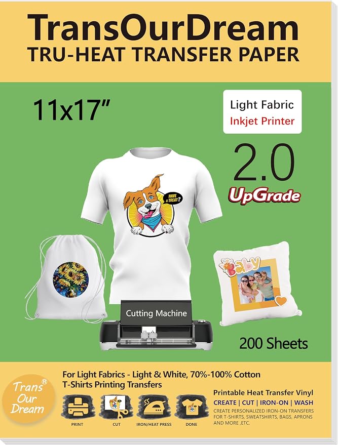 TransOurDream Iron on Heat Transfer Paper by TransOurDream