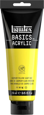 Liquitex BASICS Acrylic Paint, 250ml Tube, Cadmium Yellow Light Hue by Liquitex
