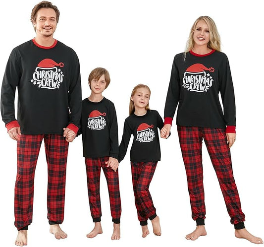 Awoscut Family Christmas Pajamas Matching Pajamas for Family, Xmas PJs Sets Holiday Sleepwear
