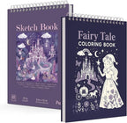 Fuxi Coloring Books for Ages 8-12 Girls, 50 Sheets Blank Paper Drawing Pad + 50 by SketchBook