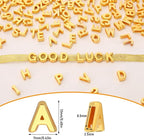 Augshy 700Pcs Gold Large Alphabet Letter Beads - Image 2