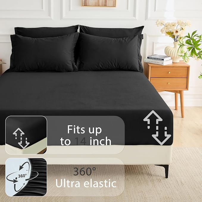 MUXHOMO 7 Pieces Queen Comforter Set, Soft Bed in a Bag Queen Size, All Season - Image 6