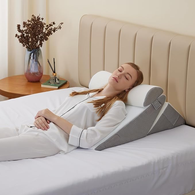 Bedluxe Wedge Pillow Headboard, Adjustable Pillow Wedge - Image 7