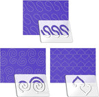 Kapyoo 3Pcs Free Motion Quilting Rulers and Templates Set Quilting Templates by Kapyoo