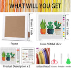 Tiwabb Succulent Cross Stitch Kits, Cactus Cross Stitch Kits - Image 3