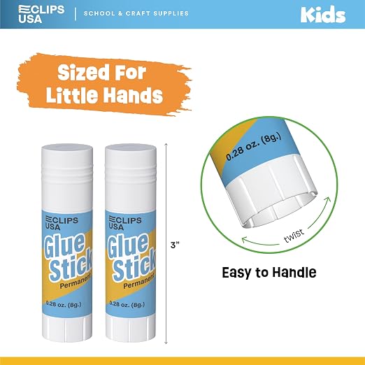 Glue Sticks Bulk, Glue Sticks for Kids Or Adults, Washable Glue Sticks - Image 4