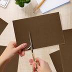 10PCS Brown Self Adhesive Felt Fabric Sheets Sticky Felt Sheets - Image 4