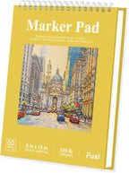 Marker Paper Sketchbook 9"X12", 120lb/200gsm Thick Marker Paper, 60 Sheets by SketchBook