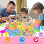 Ice Cream Sensory Bin for Girls Kids, Play Sand Art Kit - Image 3