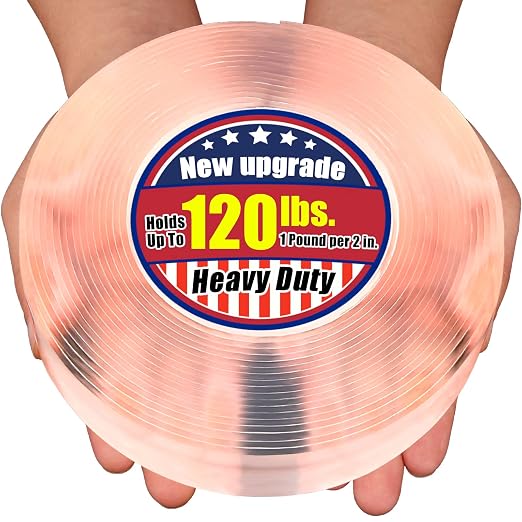 PHIXBEAR Extra Large 1.2" x 240" Super Heavy Duty Double Sided Mounting Tape by PHIXBEAR