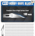 DIYSELF 100 PCS Exacto Knife Blades, SK5 Carbon Steel #11 Exacto Blades Refill by DIYSELF