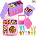 XANGNIER 4 Pack Silicone Lunch Containers Compatible by XANGNIER