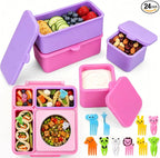 XANGNIER 4 Pack Silicone Lunch Containers Compatible by XANGNIER