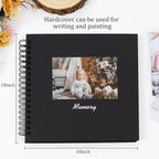 RECUTMS 10 x 10 Inch DIY Scrapbook Album 60 Pages Hardcover Kraft Paper Scrap - Image 2