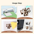 HTVRONT Leopard Permanent Vinyl 10 Pack Compatible - Image 5