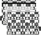 Chess Checkered Plaid Pencil Pouch by BOENLE-WELCOMEYOURCOMING