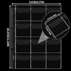 Coin Collecting Pages 5 Sheets 12 Pockets Standard 9Hole Coin Pocket Inserts - Image 2