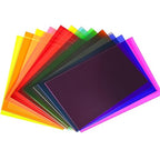 Lesnlok Colored Acrylic Sheets1/8 inch Thick 3mm 12 Pack 5 x 7 Clear Colored by Lesnlok
