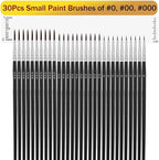 Anezus Tiny Detail Paint Brushes 30 Pcs Fine Paint Brushes Set - Image 3