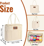 Phexilo Personalized Name Canvas Yarn Bag, Knitting Bag - Image 6