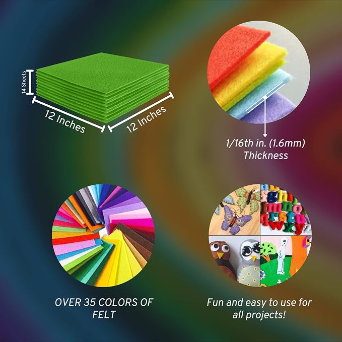 FabricLA Acrylic Felt Sheets for Crafts - Image 3