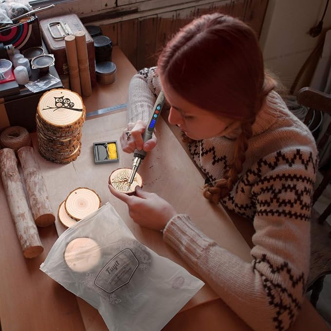 Fuyit Unfinished Wood Slices - Image 6