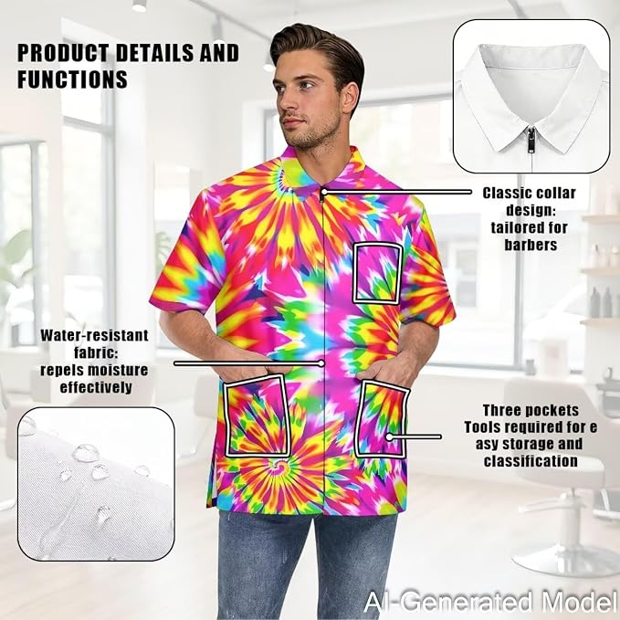 Professional Grooming Smock Unisex, Water Resistant Anti-Static | Hairdresser - Image 5