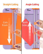 Firbon Purple A4 Paper Cutter, 12 Inch Titanium Straight Paper Trimmer - Image 4