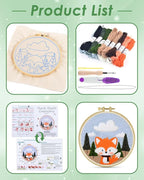 ERKOON Punch Needle Kit for Beginners Adults, DIY Easy Animal Embroidery Set - Image 2