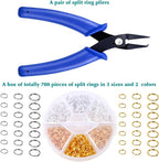 Split Rings for Jewelry Making, Caffox 700pcs Small Split Ring - Image 2