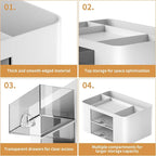 Marbrasse Pen Organizer with 2 Drawer, Desk Organizers and Accessories with 5 - Image 6